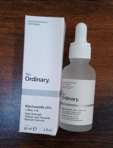 The Ordinary Niacinamide 10% + Zinc 1% - 30ml: Targeted Skincare for Clear and Balanced Skin
